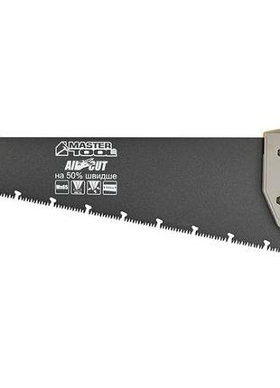 Ножовка по дереву mastertool 450 мм 10t х 1" тройная заточка с тефлоновым покрытием (14-2445)