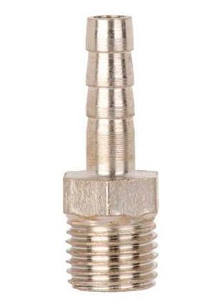Штуцер intertool с наружной резьбой 1/4" на шланг 8 мм (pt-1844)