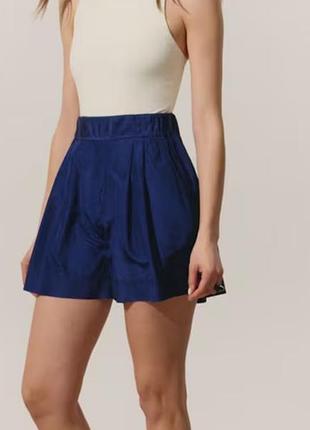 Юбка-шорты zara синего цвета.