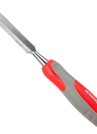 Стамеска intertool 20 мм двухкомпонентная рукоятка (ht-3520)