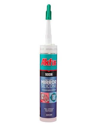 Силікон akfix для дзеркал 280 мл прозорий (900n) (sa084)