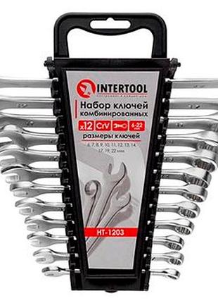 Набор рожково-накидных ключей intertool 12 шт. (6-22 мм) (ht-1203)