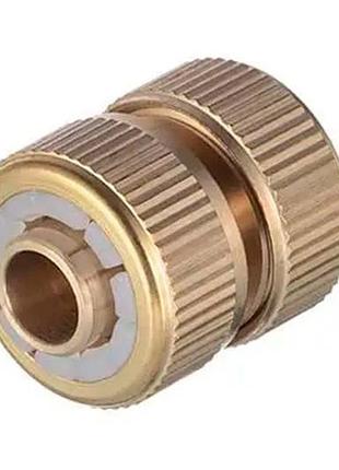 Муфта ремонтная латунная для шланга intertool-storm 1/2" × 1/2" (ge-1213)