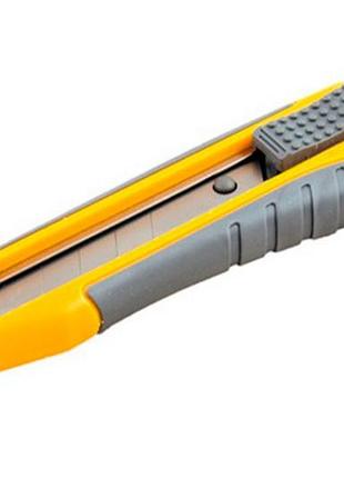 Нож mastertool 18 мм прорезиненный + 2 лезвия (17-0111)