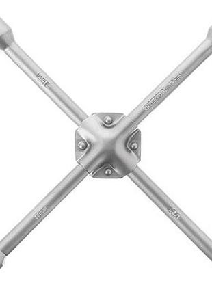 Ключ баллонный крестообразный intertool 17 х 19 х 21 х 1/2" (ht-1604)