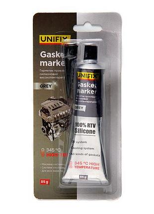 Герметик прокладок unifix 85г x 345°с серый (940011)