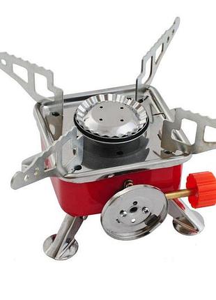 Плита газовая портативная intertool 110 x 110 x 90 мм (gs-0010)