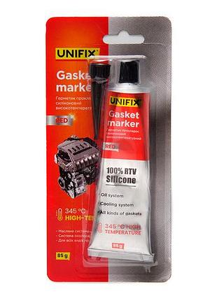 Герметик прокладок unifix 85г x 345°с красный (940013)
