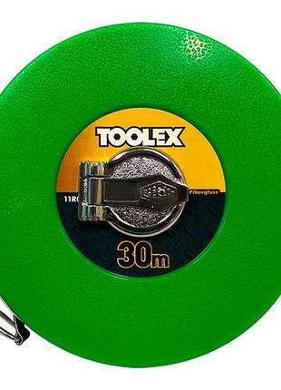 Рулетка toolex 30м x 13мм бобина стекловолокно (11r0130)