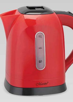 Электрочайник maestro 1.5л красный (mr-034-red)
