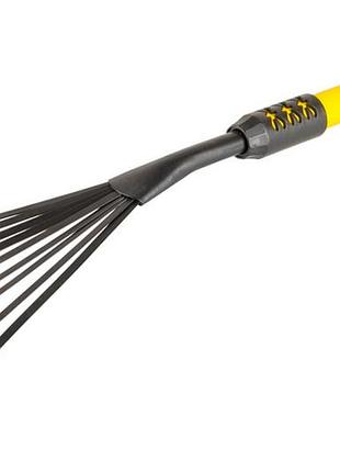 Грабли веерные mastertool 510 x 160 мм резиновая ручка (14-6168)