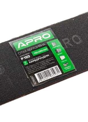 Сетка абразивная apro 115 x 280 мм x р150 pro (5 шт.) (828067)