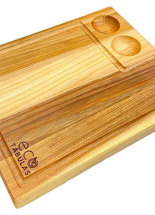 Доска разделочная eco tabulas 370 x 270 x 27мм шашлык lux (ас22)
