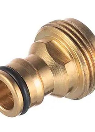 Адаптер латунный intertool-storm на коннектор 1/2" с наружной резьбой 3/4" (ge-1202)