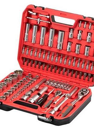 Набор инструмента intertool 1/4" x 1/2" x 110ед red (et-9108)