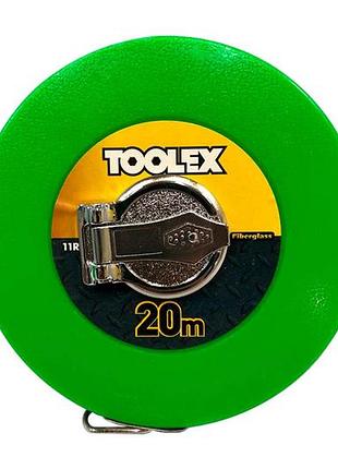 Рулетка toolex 20м x 13мм бобина стекловолокно (11r0120)