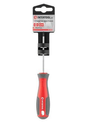Отвертка intertool ph0 x 75 мм pro (vt-3313) 5
