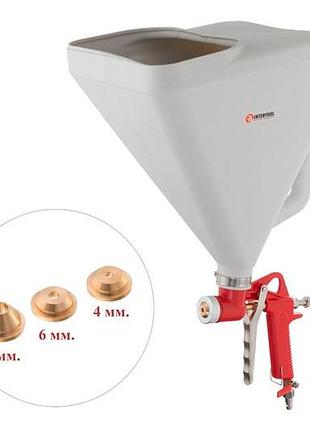 Пневмопістолет для нанесення цементу intertool пластик бак 9000 мл (pt-0403)