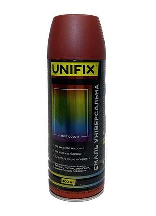 Эмаль универсальная unifix 400мл ral 3011 коричнево-красная (951038)