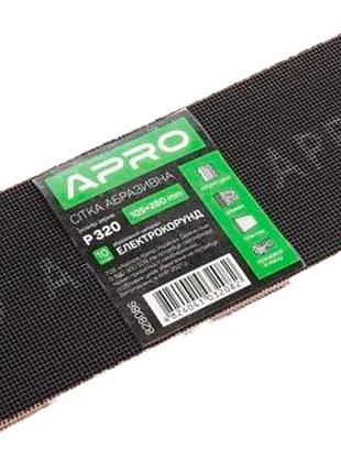 Сетка абразивная apro 105 x 280 мм x р320 (10 шт.) (828086)