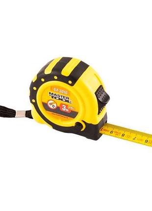 Рулетка mastertool 3 м х 16 мм магнит (64-3016)