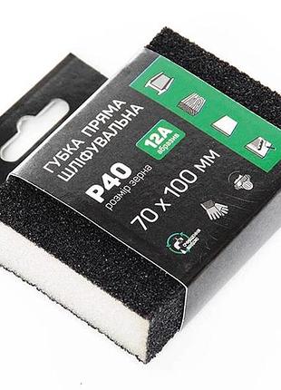 Губка шлифовальная apro 100 x 70 x 25 мм x p40 прямая (828090)