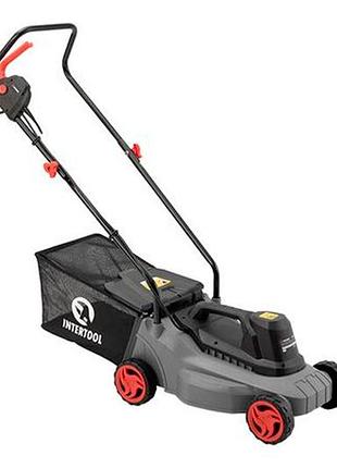 Газонокосилка электрическая intertool 1200вт x 320мм x 30л (dt-2260)