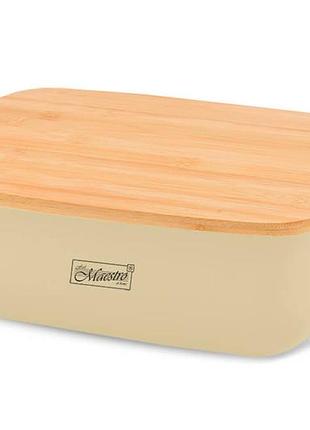 Хлебница maestro 367 x 254 x 130мм слоновая кость (mr-1776-ivory)