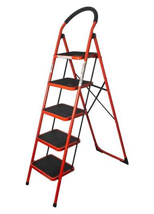 Стремянка intertool 5 ступеней x 1215 мм (lt-0039)