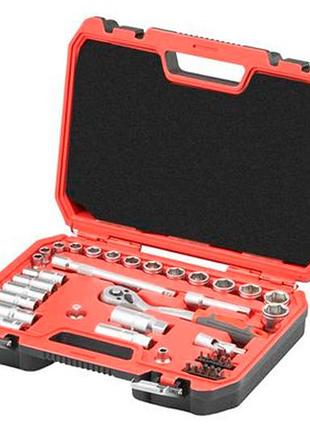 Набір інструменту intertool 3/8" x 39од red (et-9039)