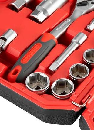 Набір інструменту intertool 3/8" x 39од red (et-9039) 6