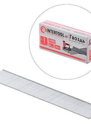 Цвях пневматичний intertool 22 мм (5000 шт.) (pt-8622)