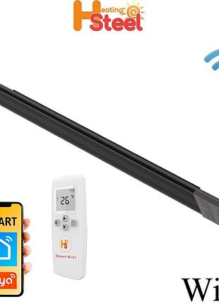 Алюминиевый потолочный инфракрасный обогреватель hsteel iah 1000 (1000 вт, серия wi-fi) (black (черный))