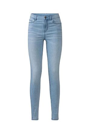 Джинсы женские "super skinny fit" голубые
