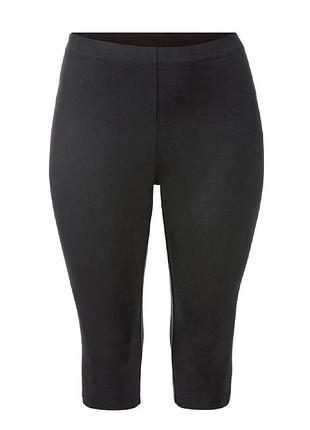 Леггинсы капри женские черные
