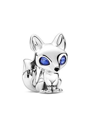 Оригінал original pandora пандора оригінальний срібний шарм підвіска кулон лисиця із синіми очима 799096c01
