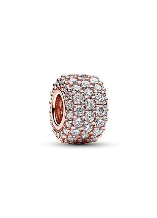 Оригинал original pandora пандора оригинальный серебряный шарм кулон подвеска камни розовое золото 782820c01