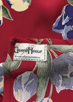 Мини шарфик-лента из натурального шелка от green house6 фото