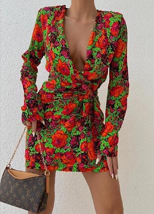 Плаття жіноче zara з принтом xs