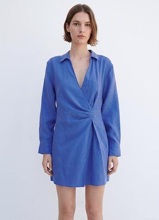 Платье zara с запахом xs