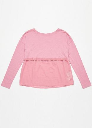 Лонгслів з прозорим низом bershka l
