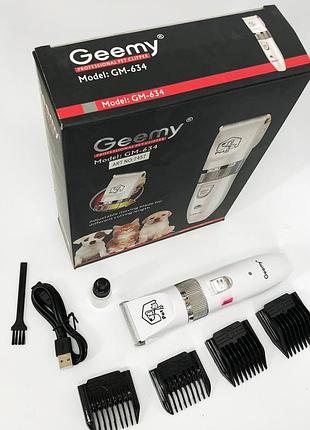 Тример для стрижки шерсті на ногах тварин gemei gm-634, тример для тварин кішок, грумінг собак gt-29