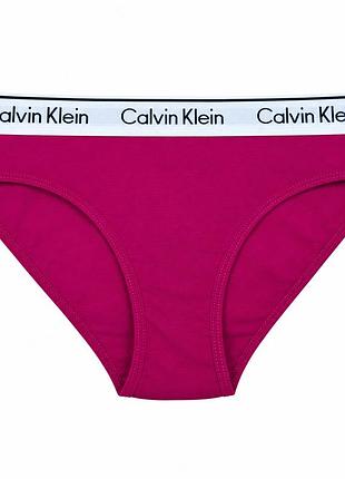 Женские трусики-слипы calvin klein малиновые хлопковые