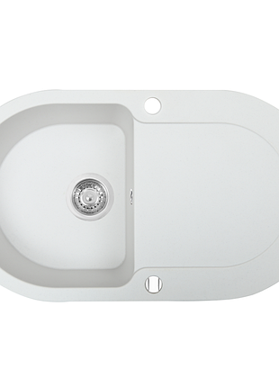 Мийка кухонна гранітна perfelli izetta ogi 114-78 white