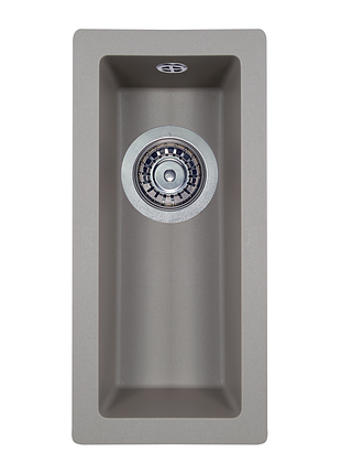Мийка кухонна гранітна perfelli esto pge 101-22 grey metallic