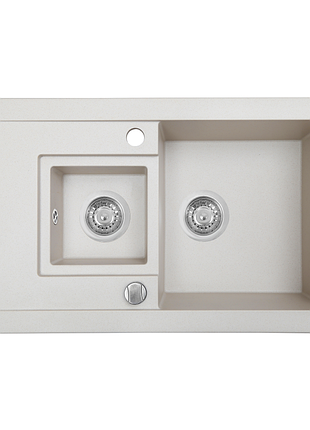 Мийка кухонна гранітна perfelli pierra pgp 536-78 light beige