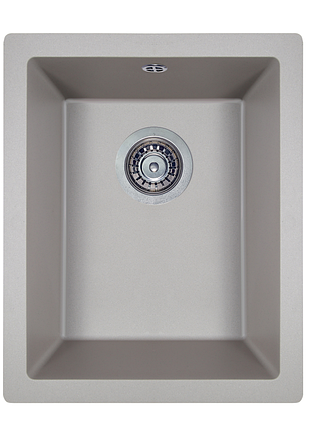 Мийка кухонна гранітна perfelli esto pge 101-38 grey metallic