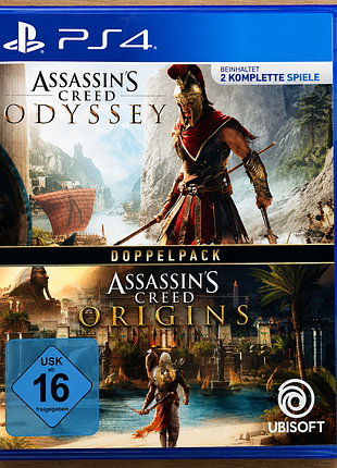 Гра assassin’s creed origins + assassin’s creed odyssey double pack для ps4