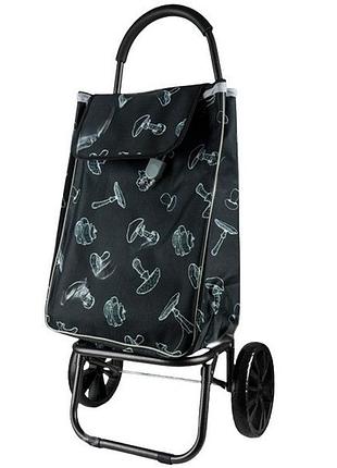Тачка сумка на колесах португалька stenson mh-4151 до 30кг mushrooms
