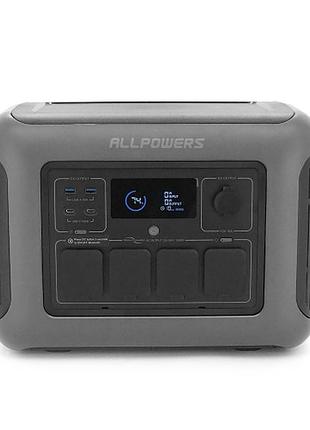Зарядная станция allpowers r1500 lite 1600w 1056wh lifepo4, ups, wi-fi, bluetooth